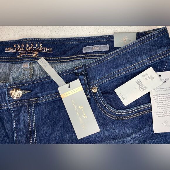 Melissa McCarthy Seven7 Classic Bootcut Stretch Denim Jeans 26W Dark Wash NWT - Picture 9 of 12
